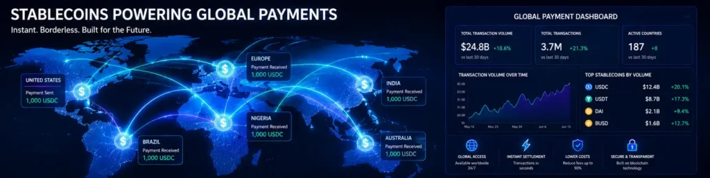 Stablecoins enabling cross-border payments worldwide